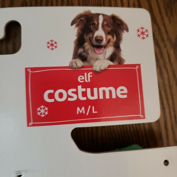 Santa's little helper Elf Costume for Dogs Petshoppe Size Medium/Large - Picture 4 of 4